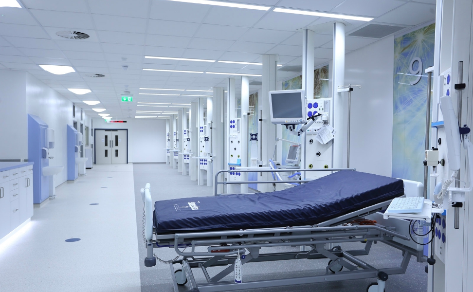 Belfast City Hospital 1 | Medical Supply Unit | Bedhead Trunking System | Medical Joinery | Medical Furniture | Nurse Call System | Medical Gas | Healthcare Bedhead | Bedhead Module | Healthcare Luminaire