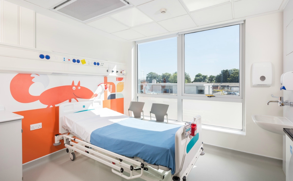 Hillingdon Hospital | Medical Supply Unit | Bedhead Trunking System | Medical Joinery | Medical Furniture | Nurse Call System | Medical Gas | Healthcare Bedhead | Bedhead Module | Healthcare Luminaire