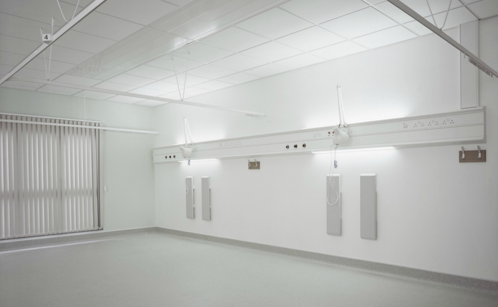 St Peter's Hospital Chertsey | Medical Supply Unit | Bedhead Trunking System | Medical Joinery | Medical Furniture | Nurse Call System | Medical Gas | Healthcare Bedhead | Bedhead Module | Healthcare Luminaire